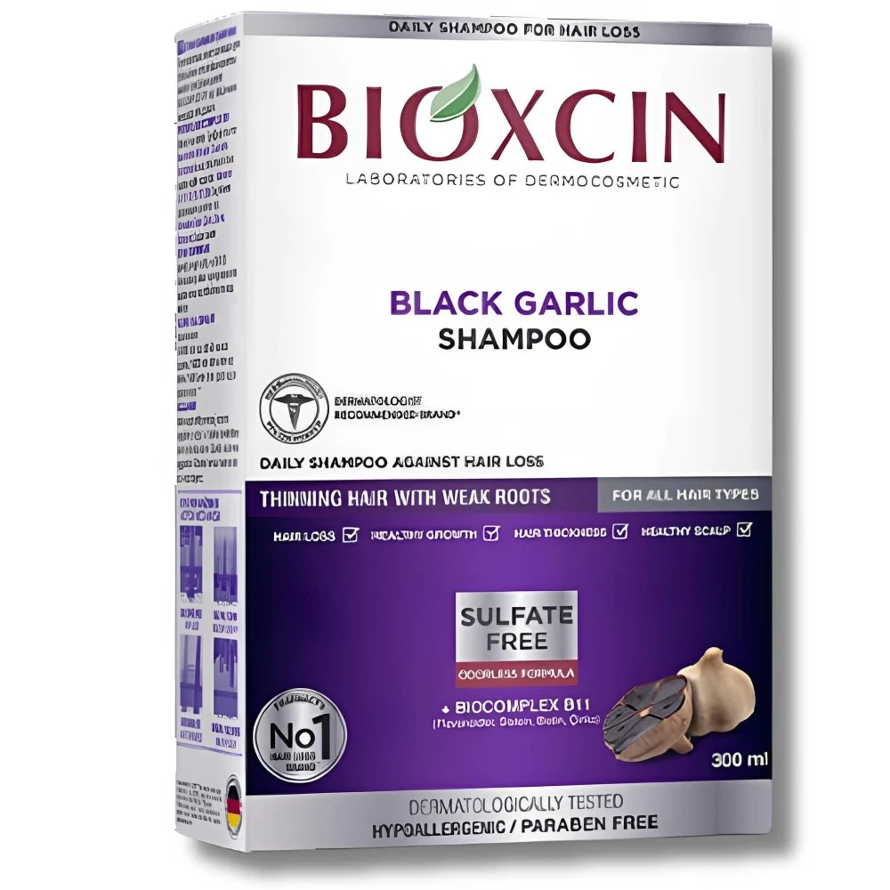 Bioxcin Shampooing à l'Ail Noir Anti-Chute 300ml