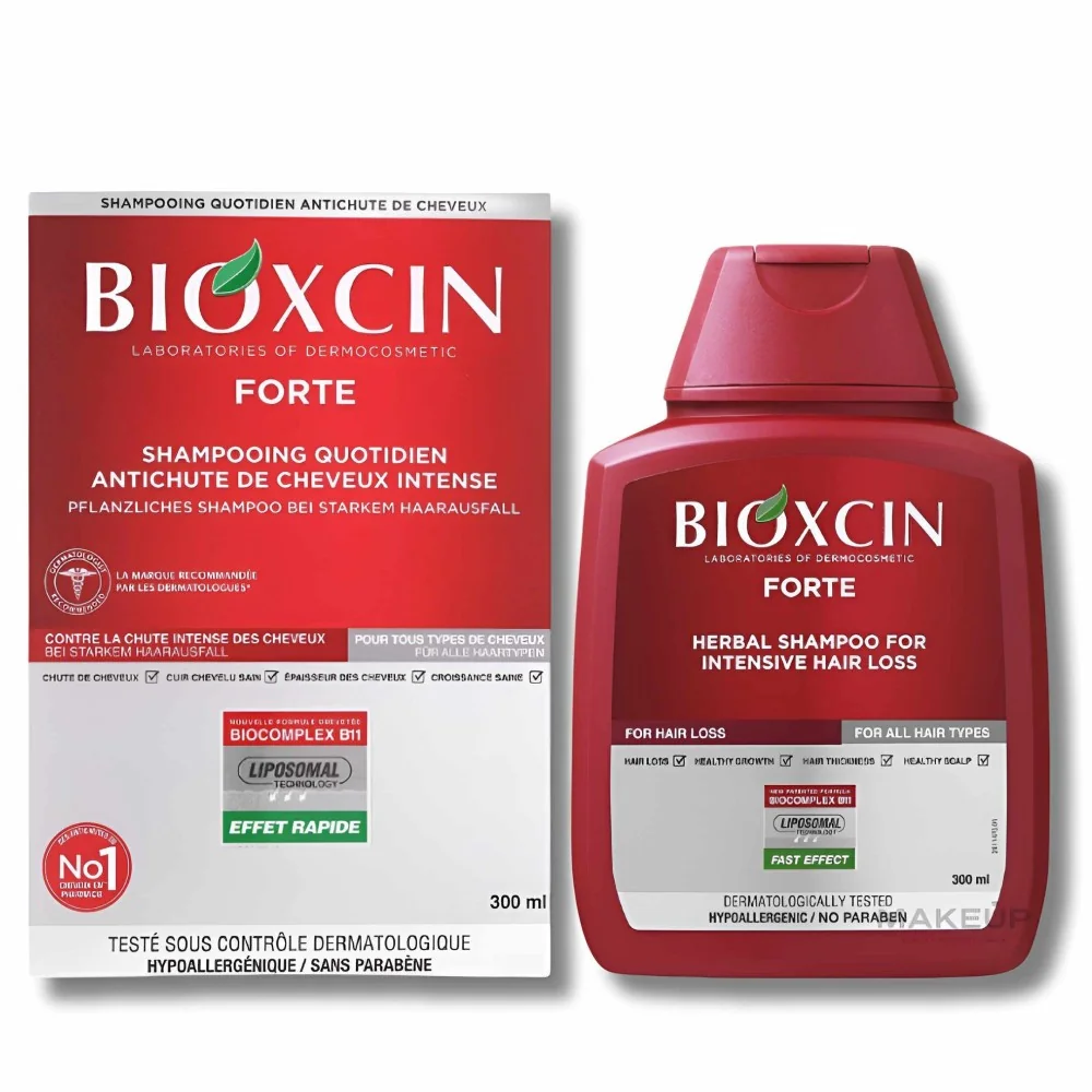 Bioxcin Forte Shampooing Quotidien Antichute de Cheveux Intense 300ml