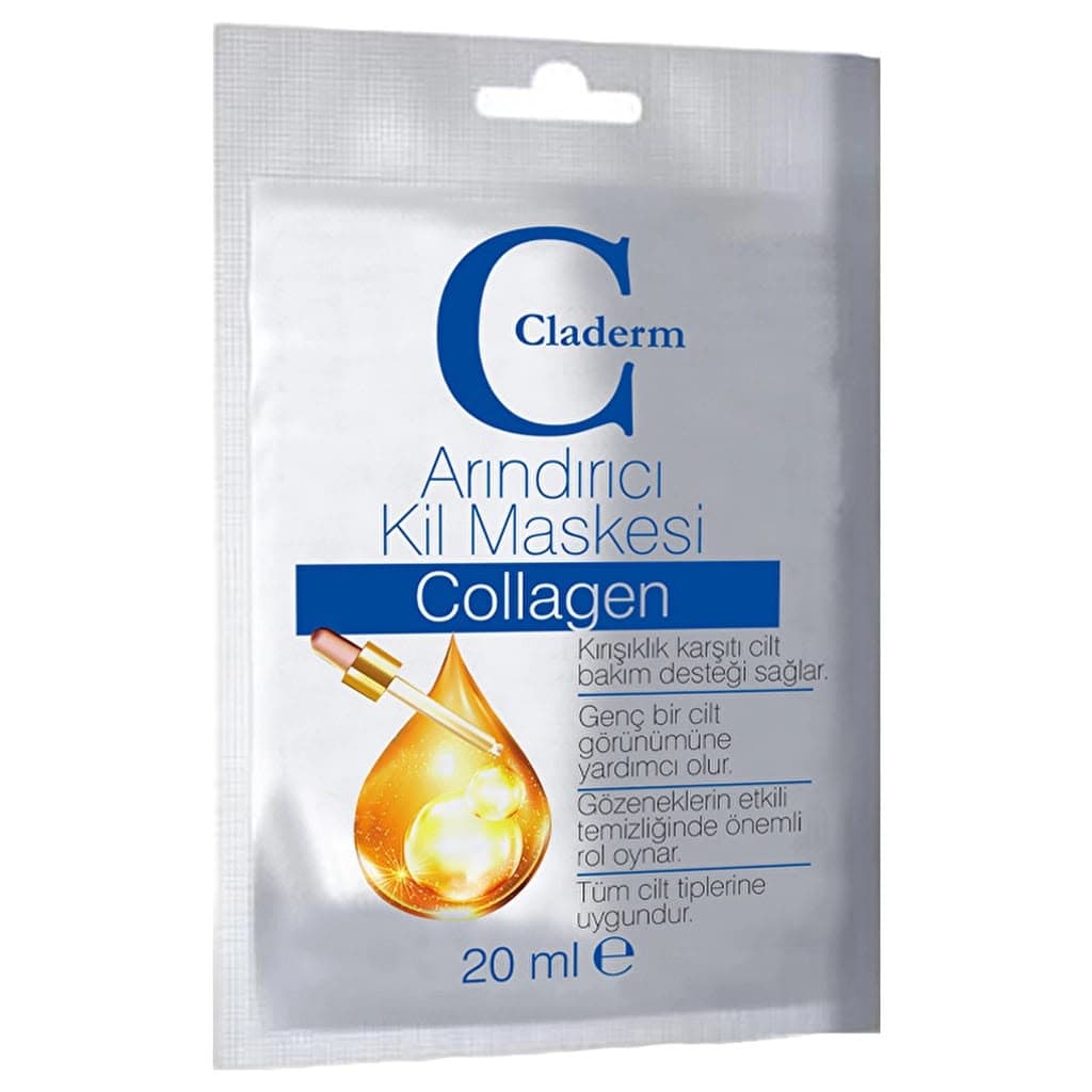 Claderm Masque à l'Argile Purifiant au Collagène 20ml